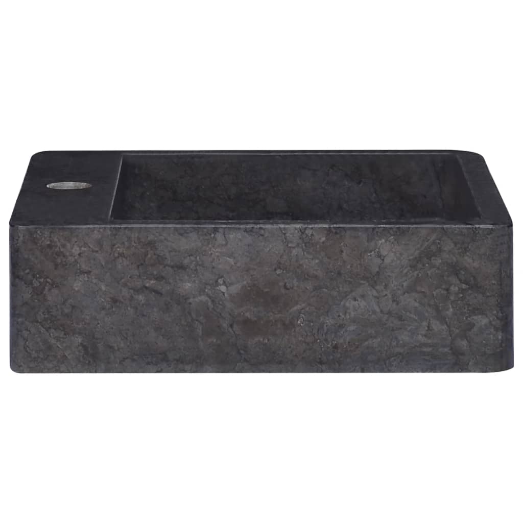 Νιπτήρας Μαύρος 40 x 40 x 12 εκ. Μαρμάρινος