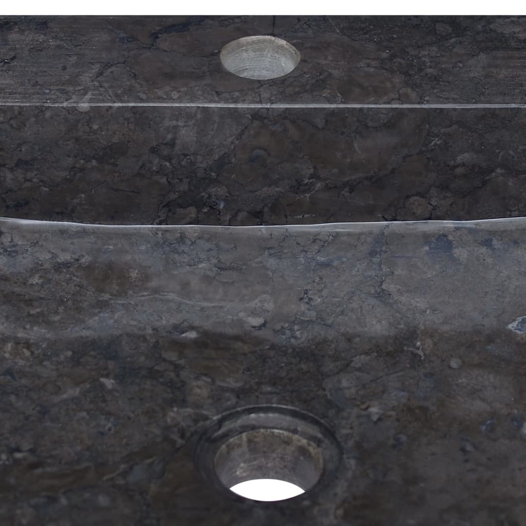 Νιπτήρας Μαύρος 40 x 40 x 12 εκ. Μαρμάρινος