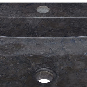 Νιπτήρας Μαύρος 40 x 40 x 12 εκ. Μαρμάρινος
