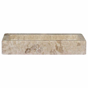 Νιπτήρας Επιτοίχιος Κρεμ 38 x 24 x 6,5 εκ. Μαρμάρινος - PAKOBAZAAR