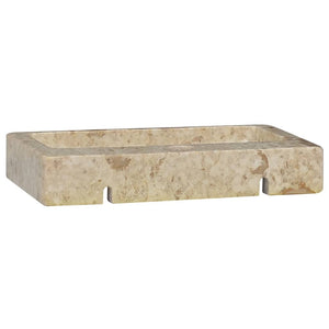 Νιπτήρας Επιτοίχιος Κρεμ 38 x 24 x 6,5 εκ. Μαρμάρινος - PAKOBAZAAR