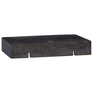 Νιπτήρας Επιτοίχιος Μαύρος 38 x 24 x 6,5 εκ. Μαρμάρινος - PAKOBAZAAR