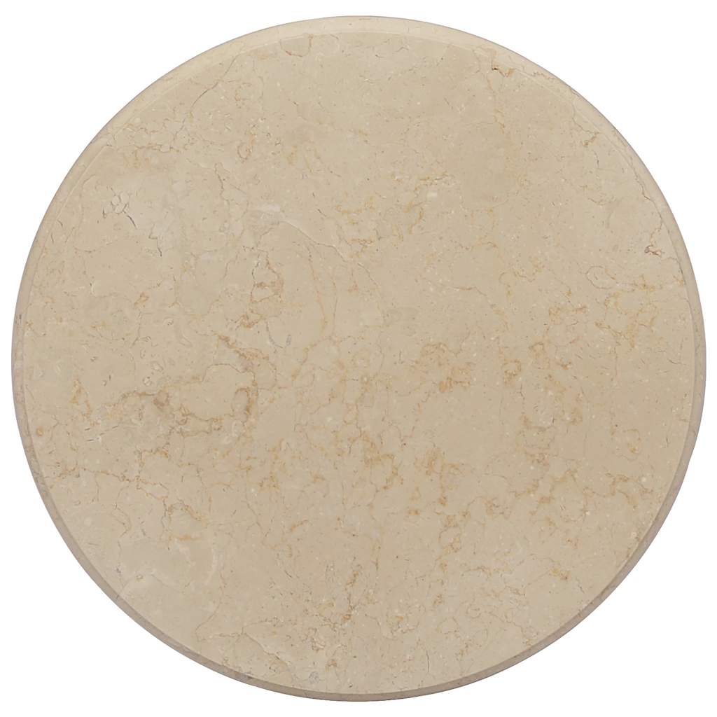 Επιφάνεια Τραπεζιού Κρεμ Ø50 x 2,5 cm Μαρμάρινη - PAKOBAZAAR
