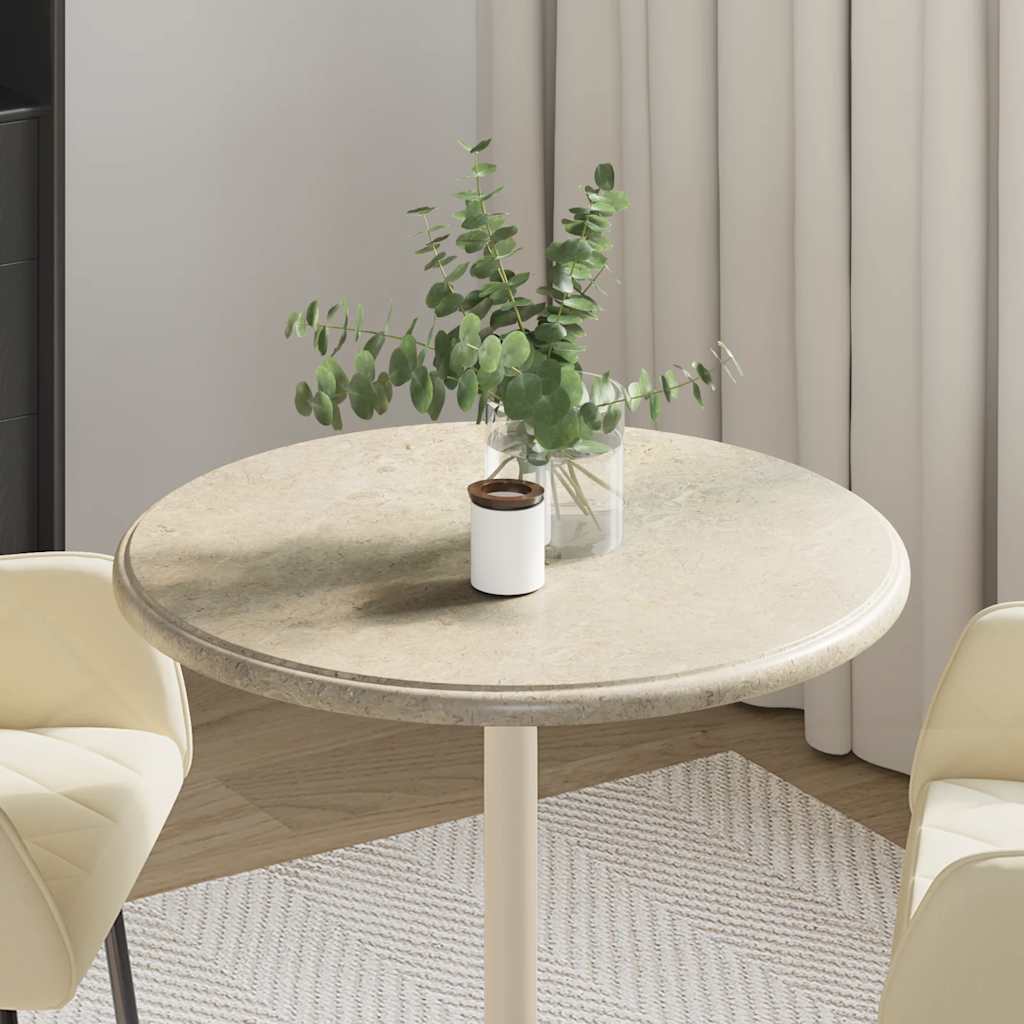 Επιφάνεια Τραπεζιού Γκρι Ø60 x 2,5 εκ. Μαρμάρινη - PAKOBAZAAR