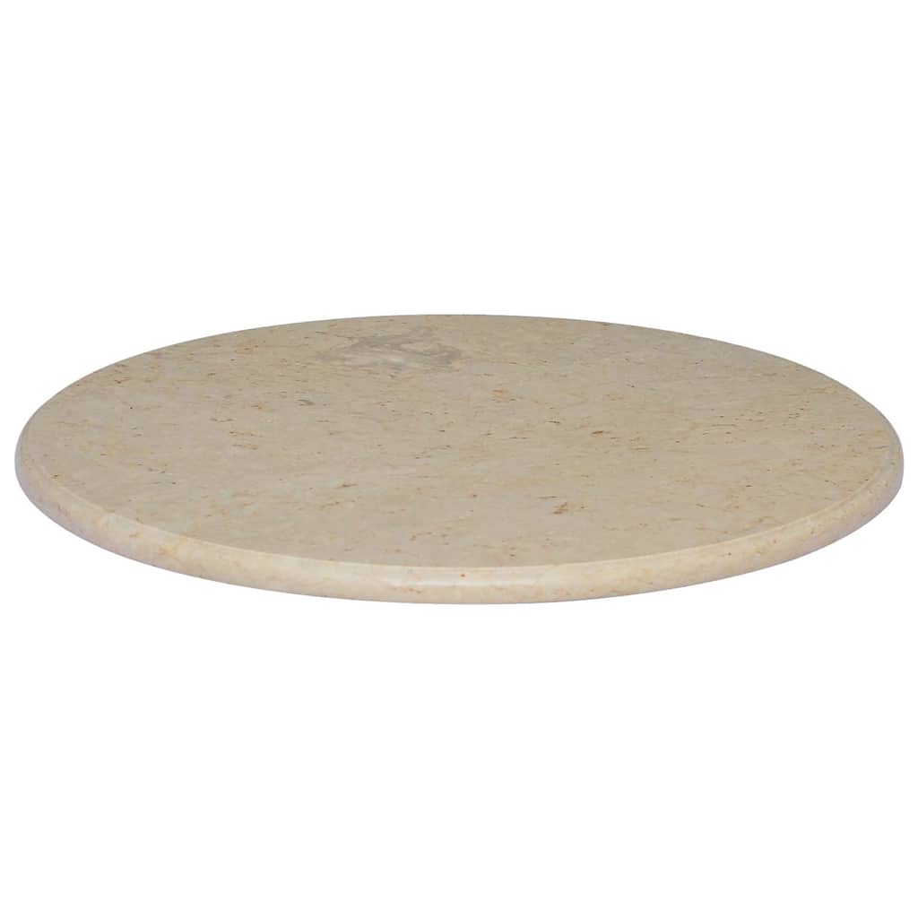 Επιφάνεια Τραπεζιού Κρεμ Ø70 x 2,5 cm Μαρμάρινη - Pakobazaar