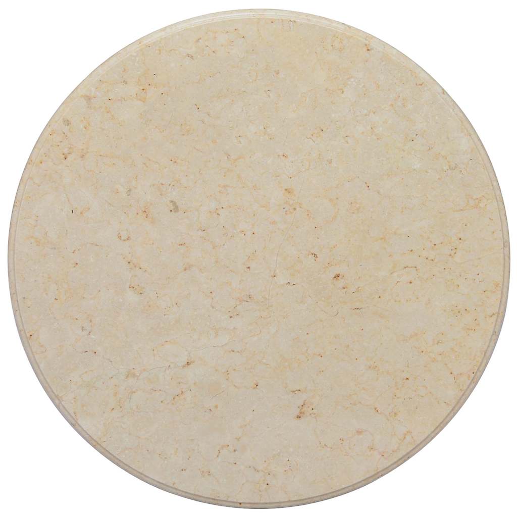Επιφάνεια Τραπεζιού Κρεμ Ø70 x 2,5 cm Μαρμάρινη - Pakobazaar