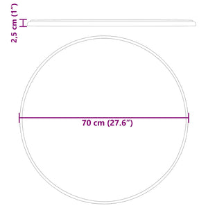 Επιφάνεια Τραπεζιού Κρεμ Ø70 x 2,5 cm Μαρμάρινη - Pakobazaar