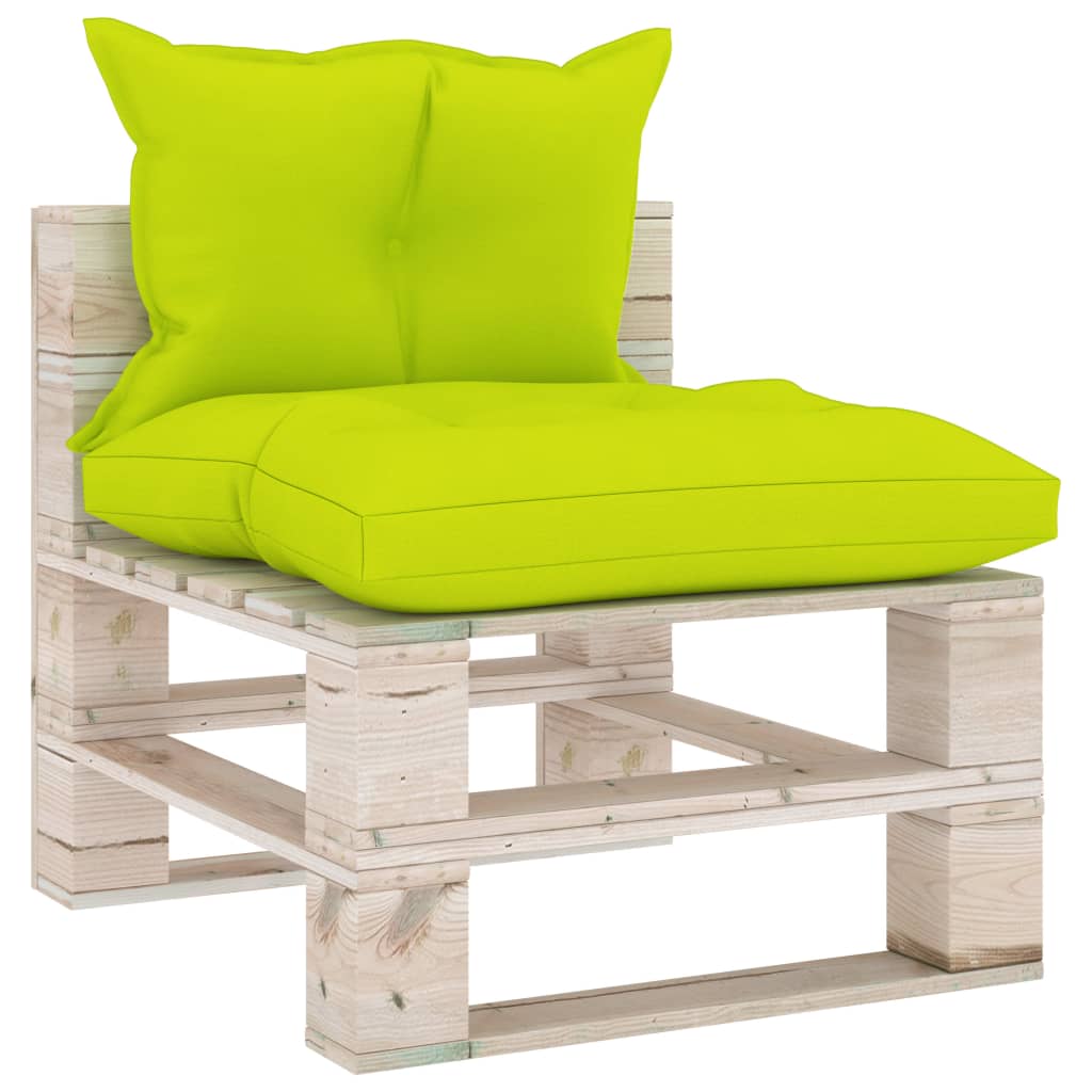 Σαλόνι Παλέτας Κήπου Σετ 8 Τεμ. από Ξύλο Πεύκου με Μαξιλάρια