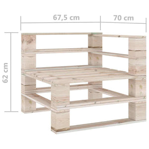 Σαλόνι Παλέτας Κήπου Σετ 6 Τεμ. από Ξύλο Πεύκου με Μαξιλάρια