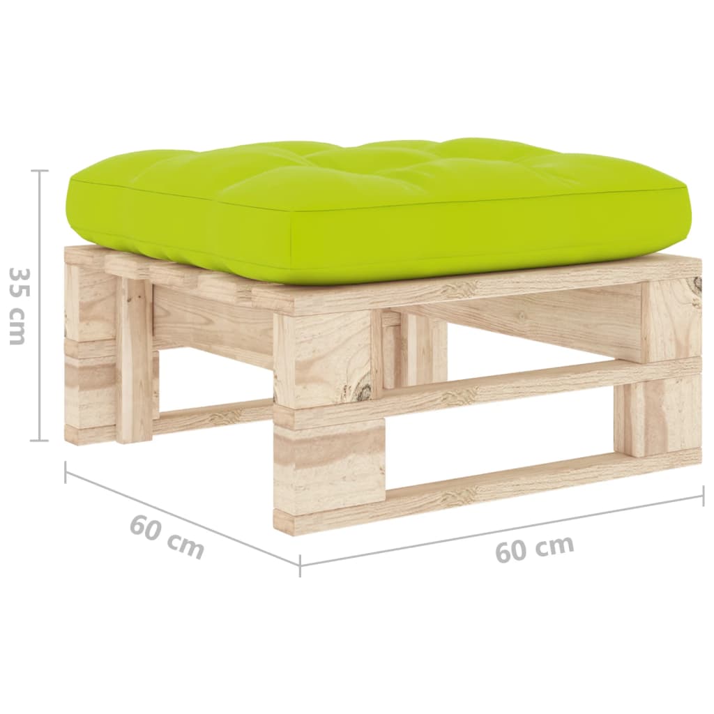 Καθιστικό Κήπου Ottoman Εμποτισμένο Ξύλο Πεύκου - Pakobazaar