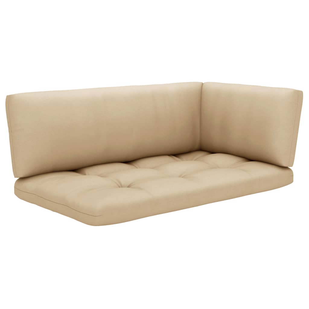 Σαλόνι από Παλέτες 4 τεμ. Πράσινο Εμπ. Ξύλο Πεύκου με Μαξιλάρια - Pakobazaar