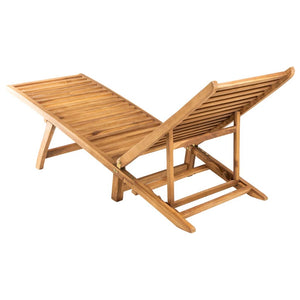 Ξαπλώστρα από Μασίφ Ξύλο Teak