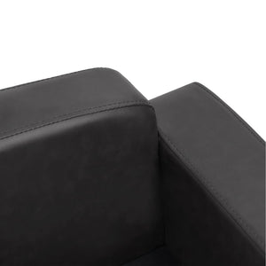 Καναπές-Κρεβάτι Σκύλου Σκούρο Γκρι 80x50x40 εκ. Συνθετικό Δέρμα