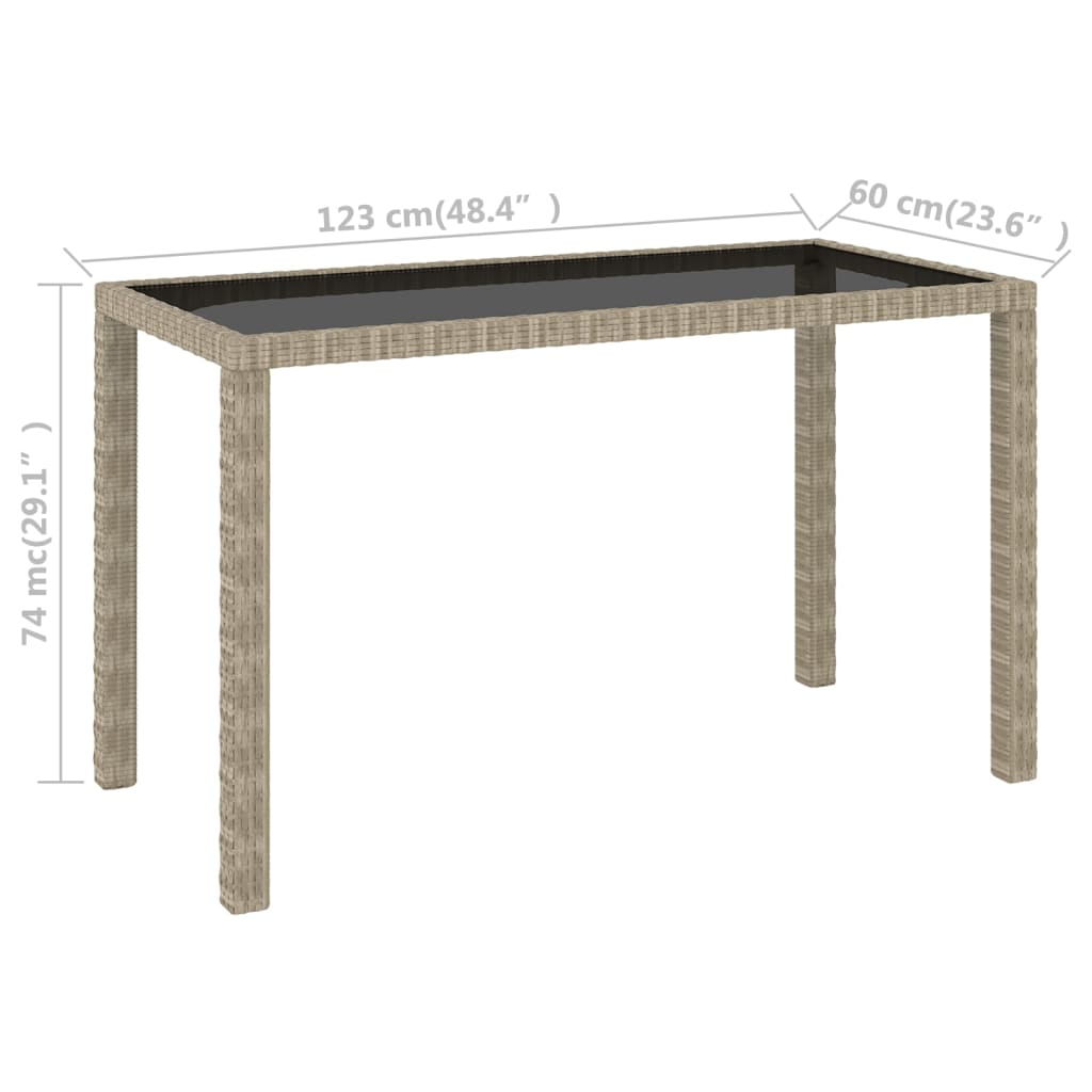 Σετ Τραπεζαρίας Εξ. Χώρου 6 τεμ. Μπεζ Συνθ. Ρατάν με Μαξιλάρια