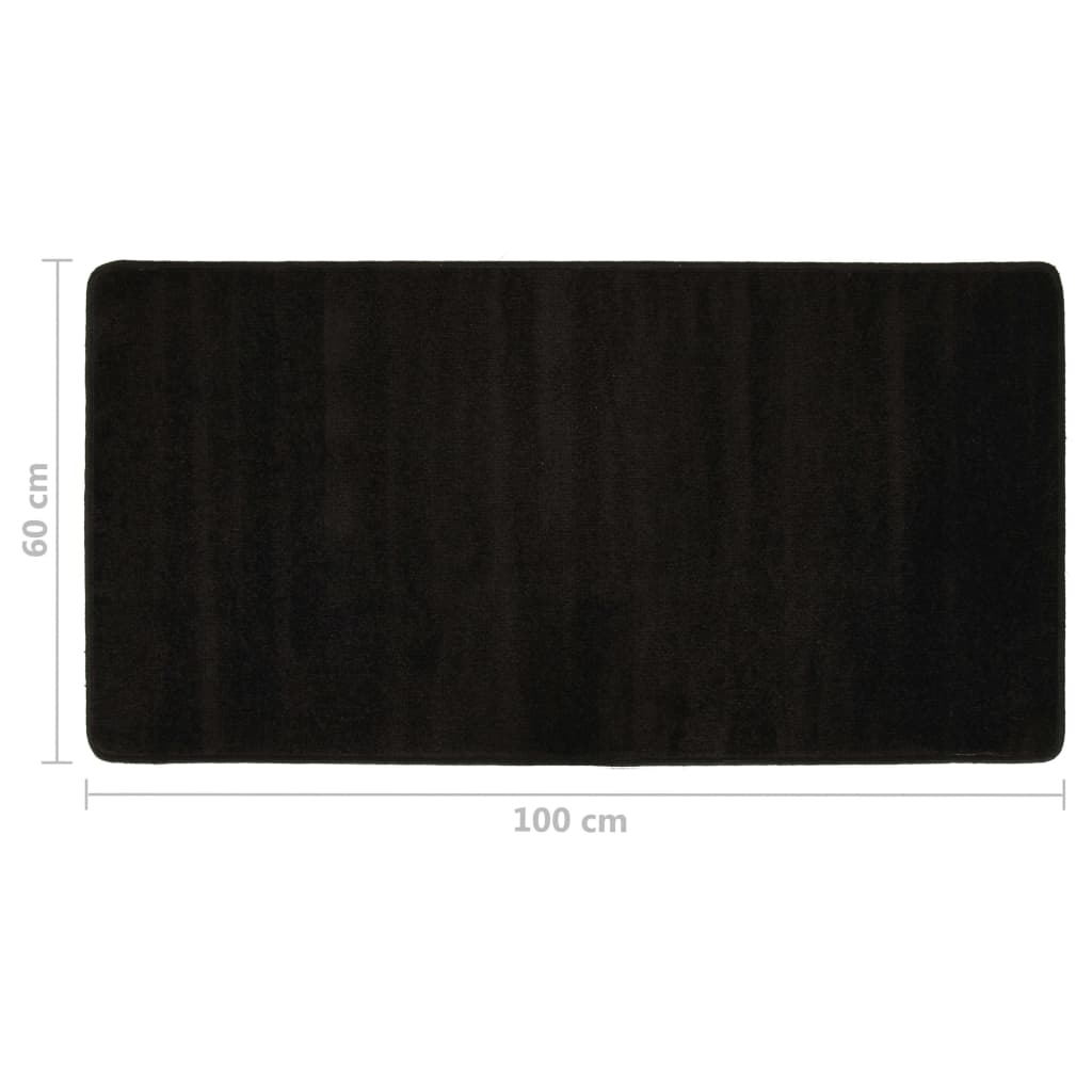 Χαλιά Κρεβατοκάμαρας Shaggy με Ψηλό Πέλος 3 τεμ. Μαύρα - Pakobazaar