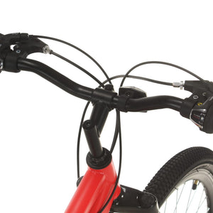 Ποδήλατο Mountain 27,5'' Κόκκινο με 21 Ταχύτητες 38 εκ. - PAKOBAZAAR