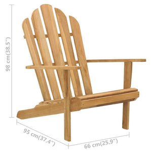 Καρέκλα Adirondack από Μασίφ Ξύλο Teak