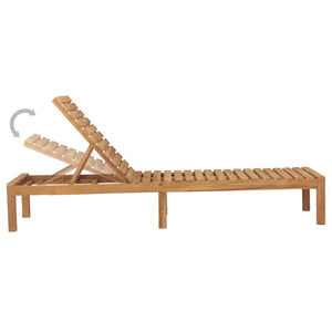 Ξαπλώστρα από Μασίφ Ξύλο Teak
