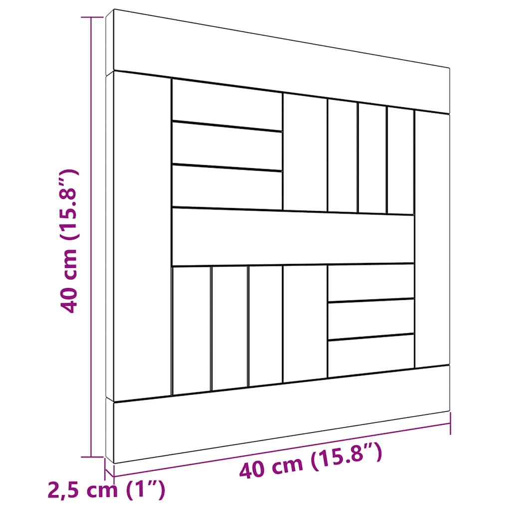 Επιφάνεια Τραπεζιού Τετράγωνη 40 x 40 x 2,5 εκ. Μασίφ Ξύλο Teak