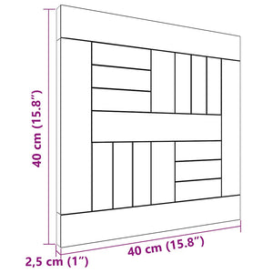 Επιφάνεια Τραπεζιού Τετράγωνη 40 x 40 x 2,5 εκ. Μασίφ Ξύλο Teak