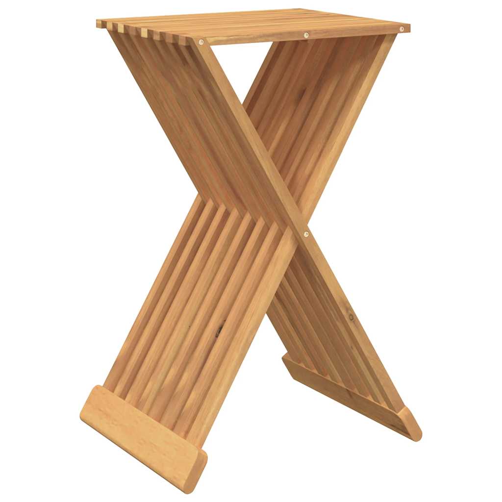 Σκαμπό Πτυσσόμενο 40 x 32,5 x 70 εκ. από Μασίφ Ξύλο Teak