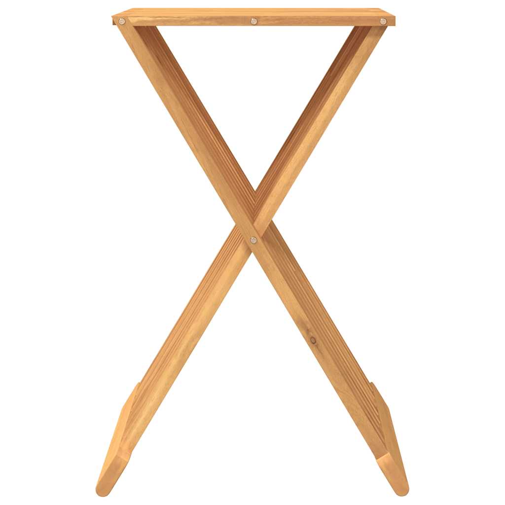 Σκαμπό Πτυσσόμενο 40 x 32,5 x 70 εκ. από Μασίφ Ξύλο Teak