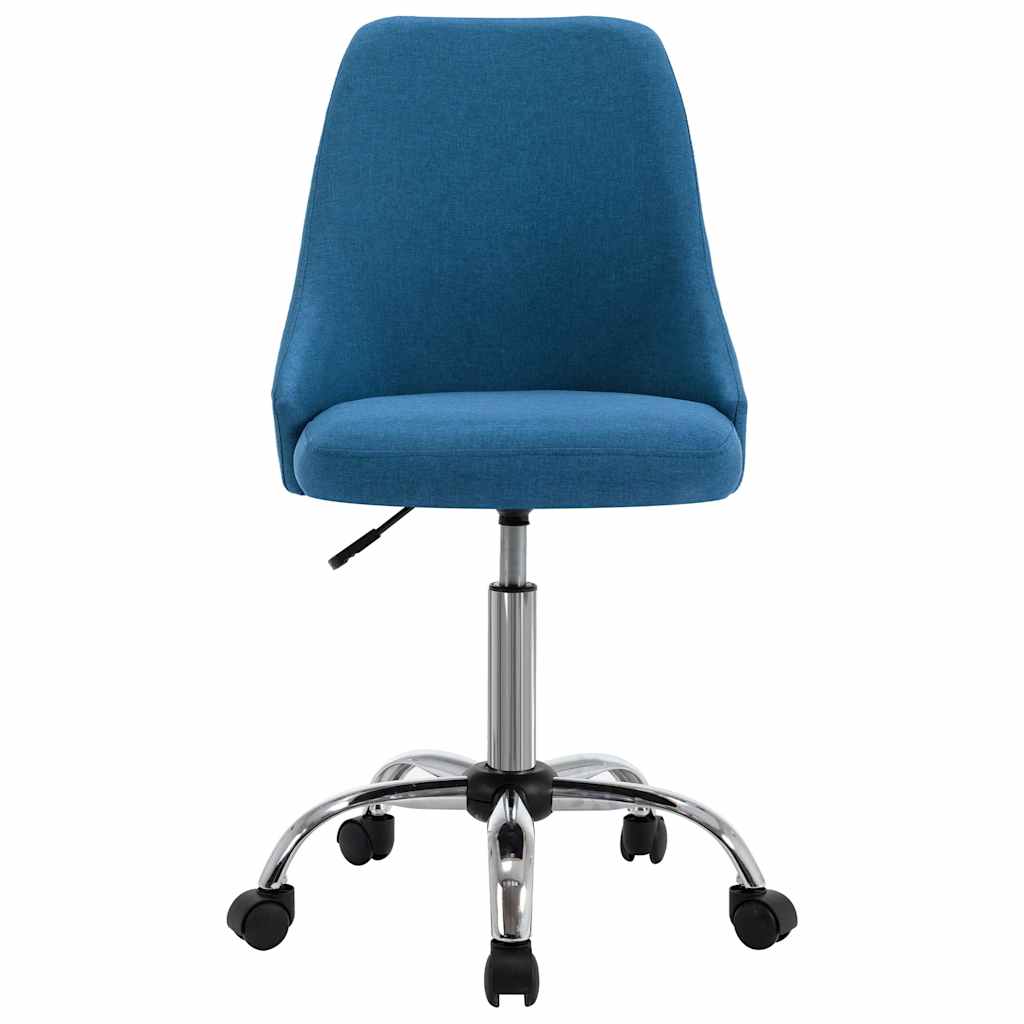 Καρέκλες Τραπεζαρίας 4 τεμ. Μπλε Υφασμάτινες