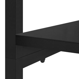 Ντουλάπα Μαύρη 90 x 40 x 167 εκ. από Μέταλλο & Μοριοσανίδα