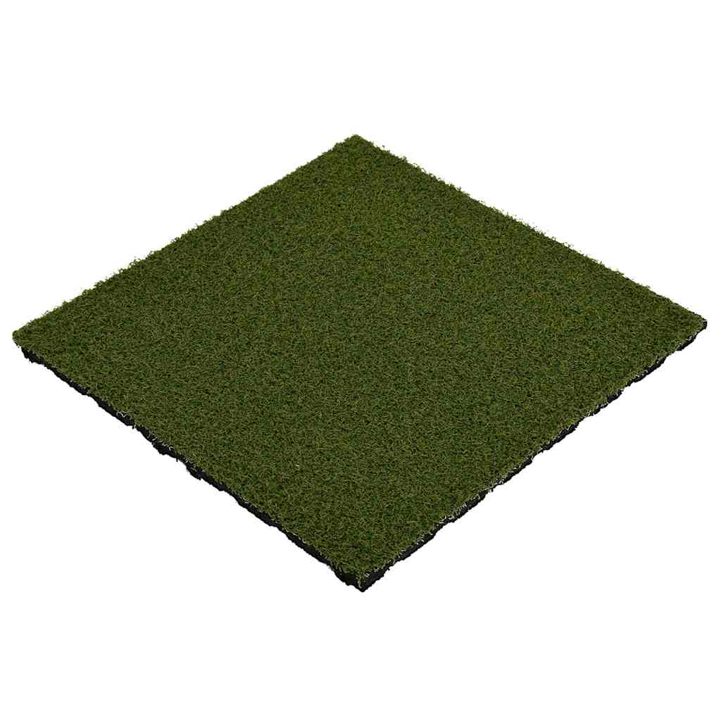 Πλακάκια Συνθετικού Χλοοτάπητα 8 τεμ. 50x50x2,5 εκ. Καουτσούκ