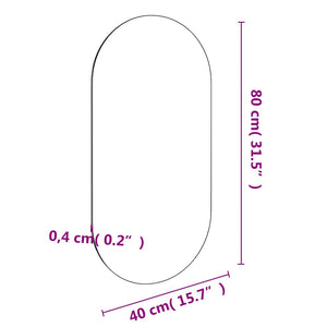 Καθρέφτης 80 x 40 εκ. Γυάλινος