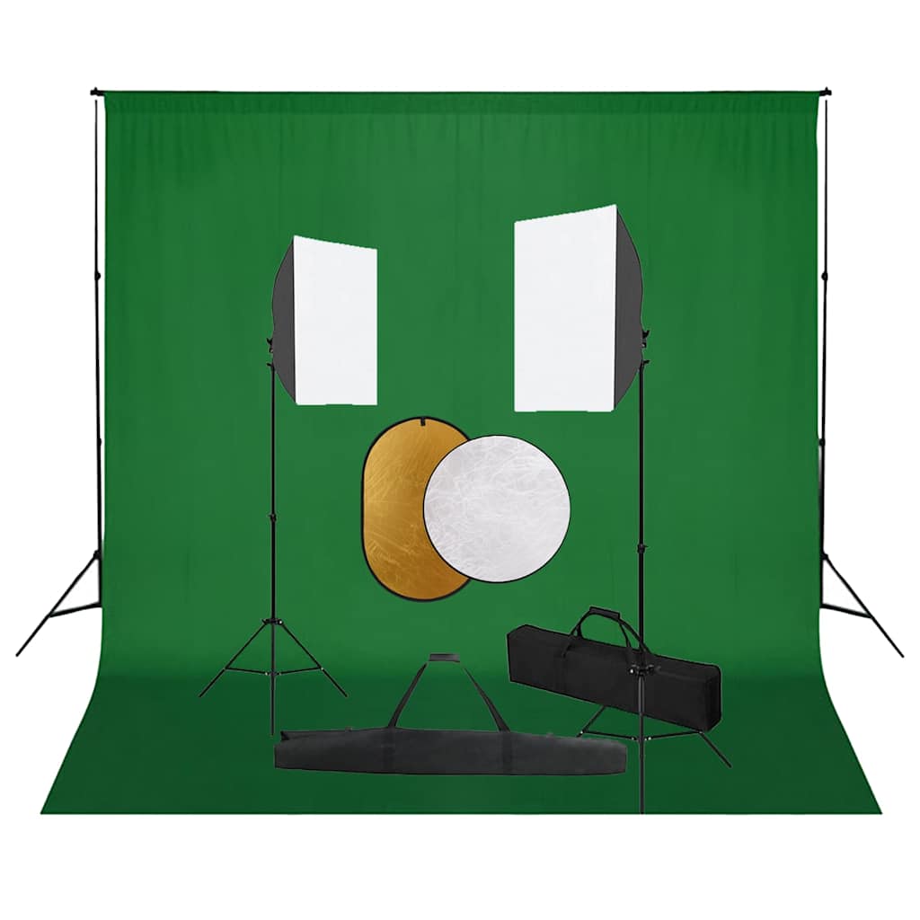 Κιτ Φωτογραφικού Στούντιο Softbox με Φώτα, Φόντο & Ανακλαστήρα - PAKOBAZAAR