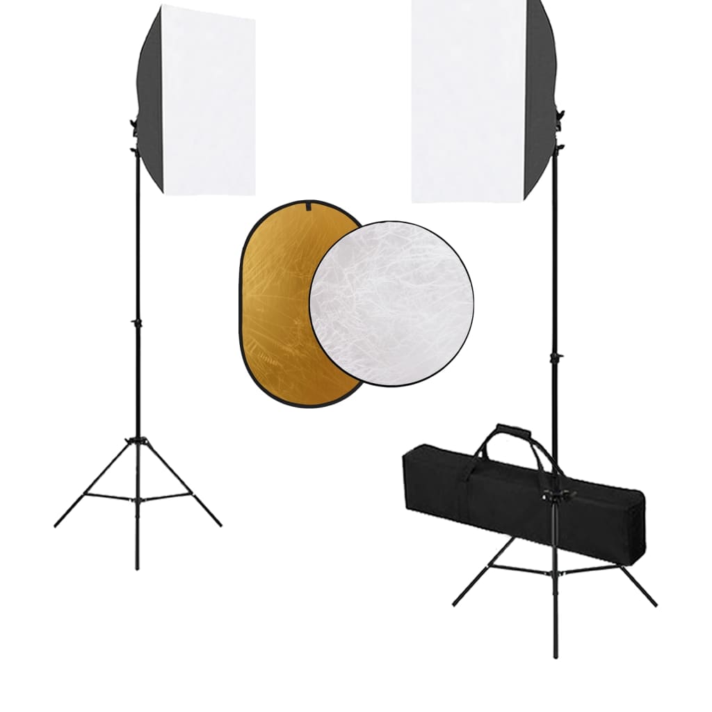 Κιτ Φωτογραφικού Στούντιο με Φώτα Softbox & Ανακλαστήρα - PAKOBAZAAR