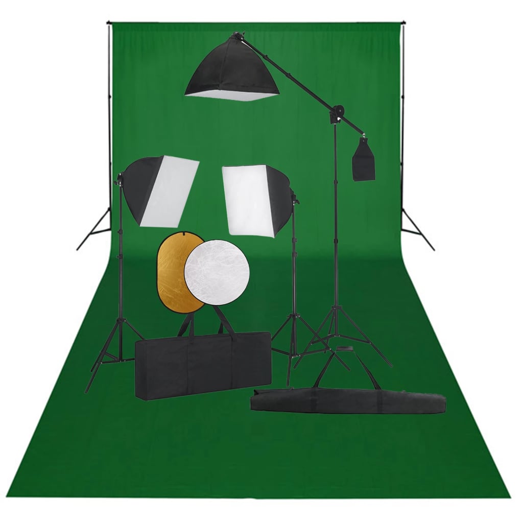 Κιτ Φωτογραφικού Στούντιο Softbox με Φώτα, Φόντο & Ανακλαστήρα - Pakobazaar