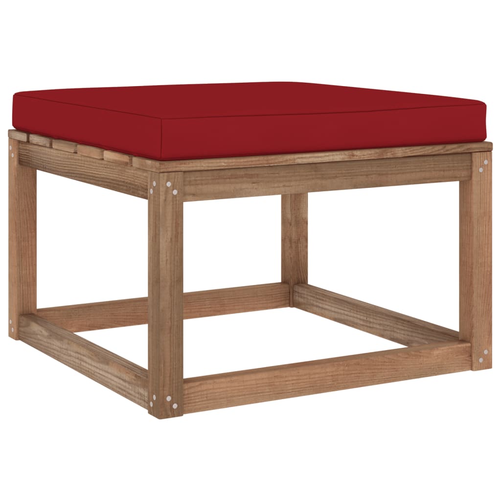 Σαλόνι Κήπου από Παλέτες 7 τεμ. Εμποτ. Ξύλο Πεύκου με Μαξιλάρια - Pakobazaar
