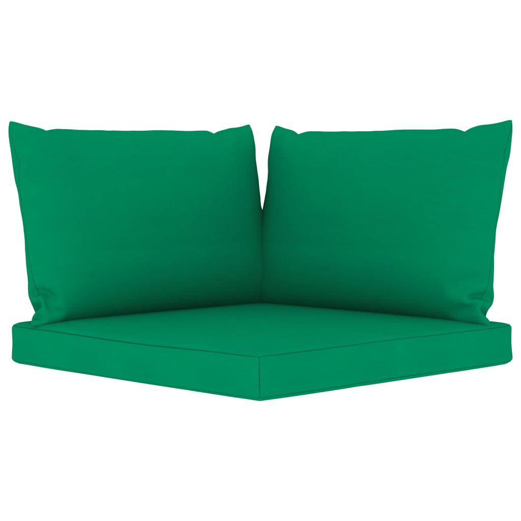 Σαλόνι Κήπου Σετ 8 Τεμαχίων με Πράσινα Μαξιλάρια - Pakobazaar