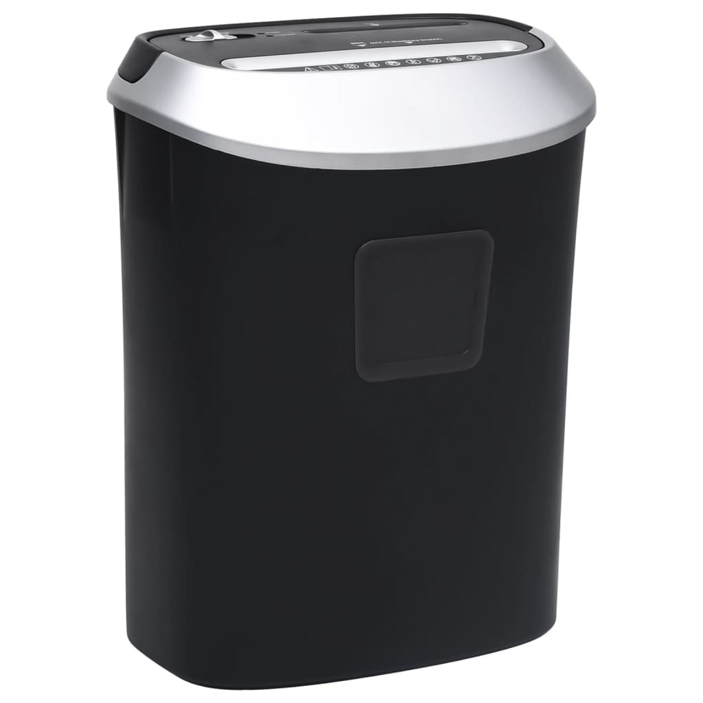 Καταστροφέας Εγγράφων 10 Φύλλων με Εγκάρσια Κοπή Μαύρος - Pakobazaar