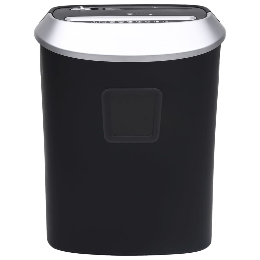 Καταστροφέας Εγγράφων 10 Φύλλων με Εγκάρσια Κοπή Μαύρος - Pakobazaar