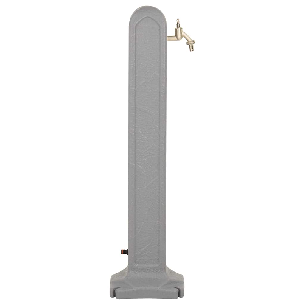 Βρύση Κήπου Ανοιχτό Γκρι με Σχέδιο Πέτρας