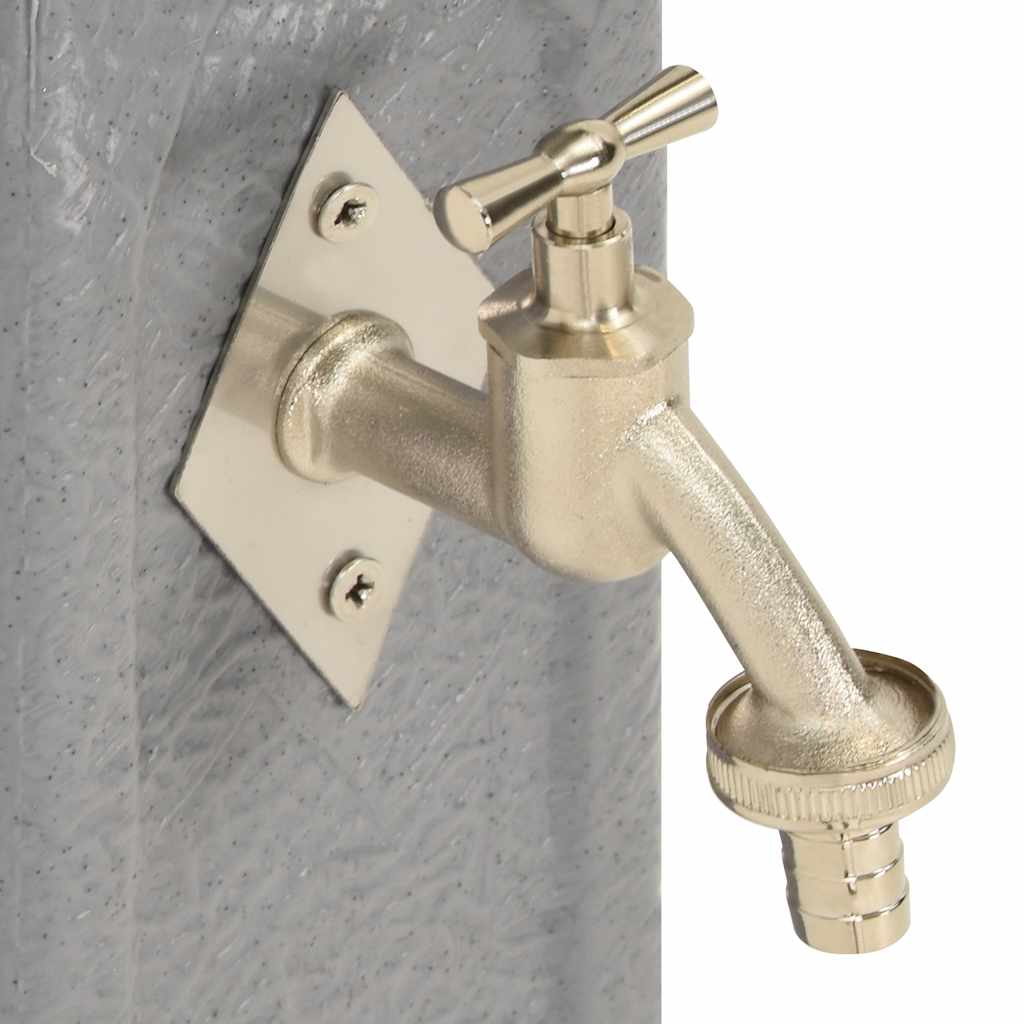 Βρύση Κήπου Ανοιχτό Γκρι με Σχέδιο Πέτρας