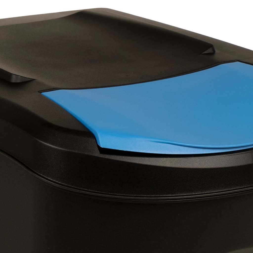 Κάδοι Απορριμμάτων Στοιβαζόμενοι 3 τεμ. Ανθρακί 75 L