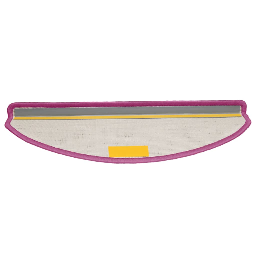 Πατάκια Σκαλιών 10 τεμ. Μωβ Ημίστρογγυλά Μεγάλα 65x21x4 εκ. - PAKOBAZAAR