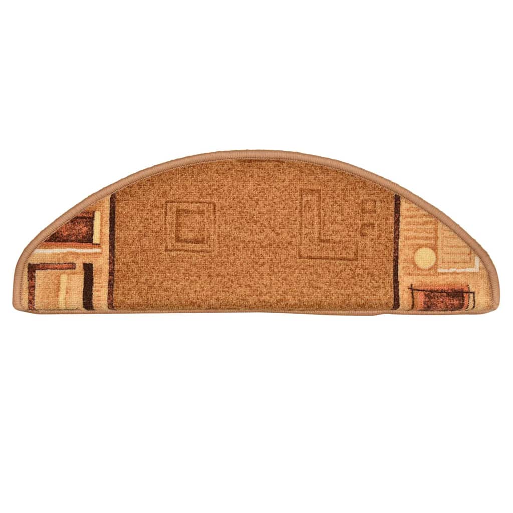 Πατάκια Σκάλας Αυτοκόλλητα 5 τεμ. Μπεζ 65x21x4 εκ. - PAKOBAZAAR