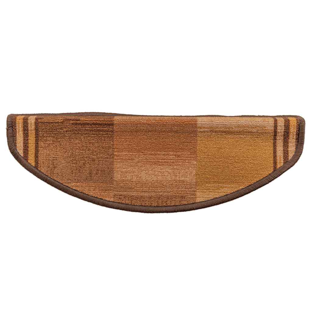 Πατάκια Σκάλας Αυτοκόλλητα 10 τεμ. Καφέ 65x21x4 εκ. - PAKOBAZAAR