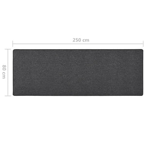 Χαλί Διάδρομος Ανθρακί 80 x 250 εκ.