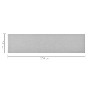 Χαλί Διάδρομος Ανοιχτό Γκρι 50 x 200 εκ.