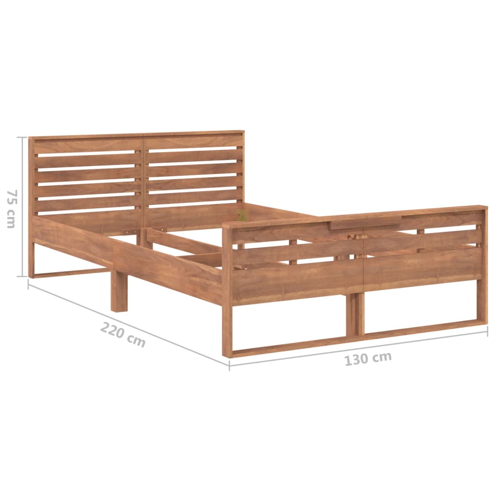 Πλαίσιο Κρεβατιού 120 x 200 εκ. από Μασίφ Ξύλο Teak - Pakobazaar