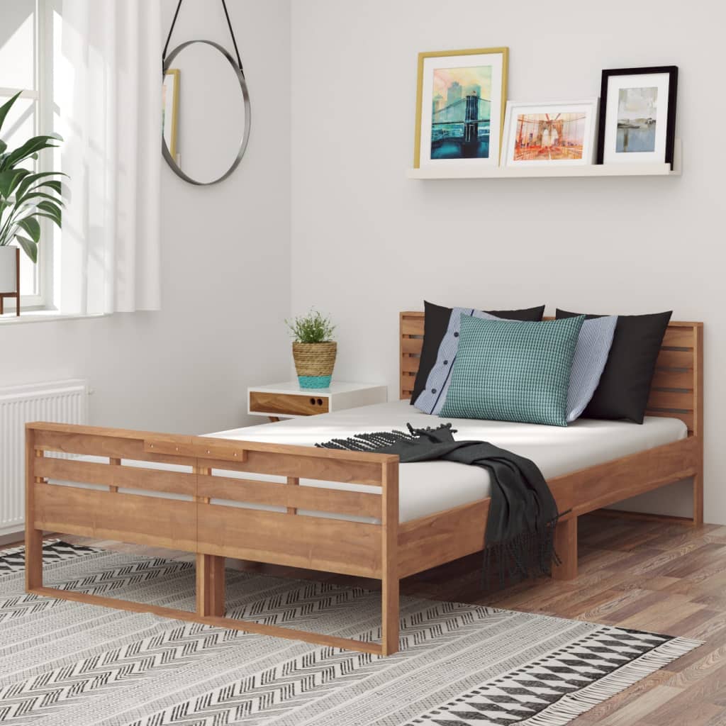 Πλαίσιο Κρεβατιού 120 x 200 εκ. από Μασίφ Ξύλο Teak - Pakobazaar
