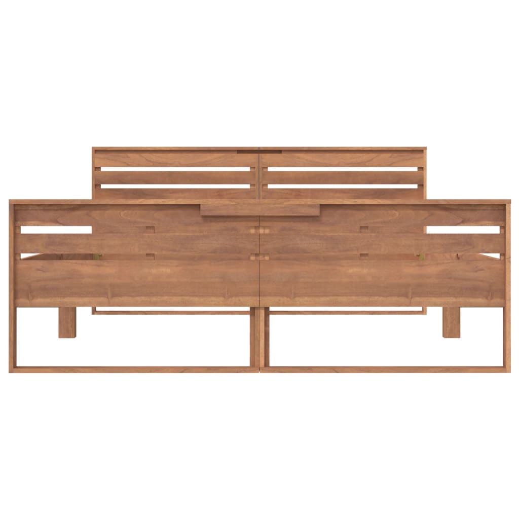 Πλαίσιο Κρεβατιού 140 x 200 εκ. από Μασίφ Ξύλο Teak