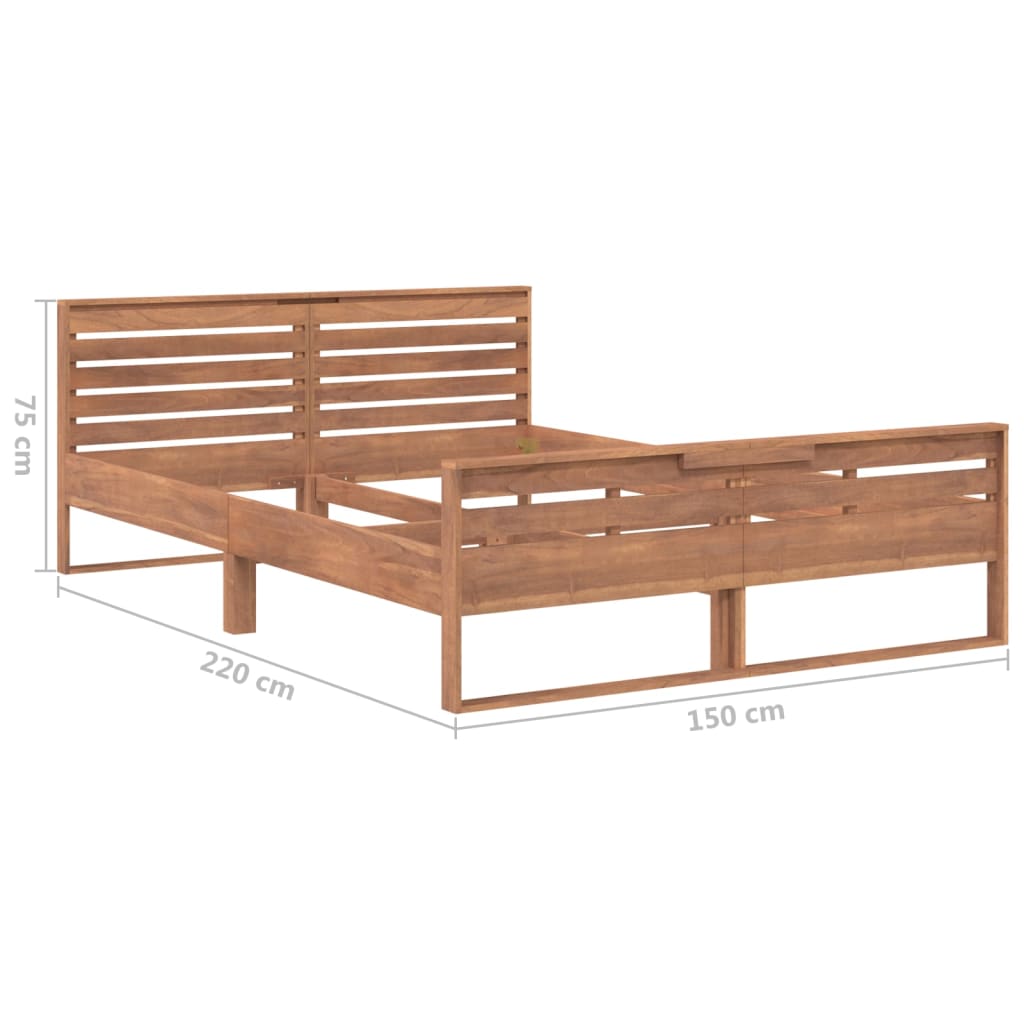 Πλαίσιο Κρεβατιού 140 x 200 εκ. από Μασίφ Ξύλο Teak