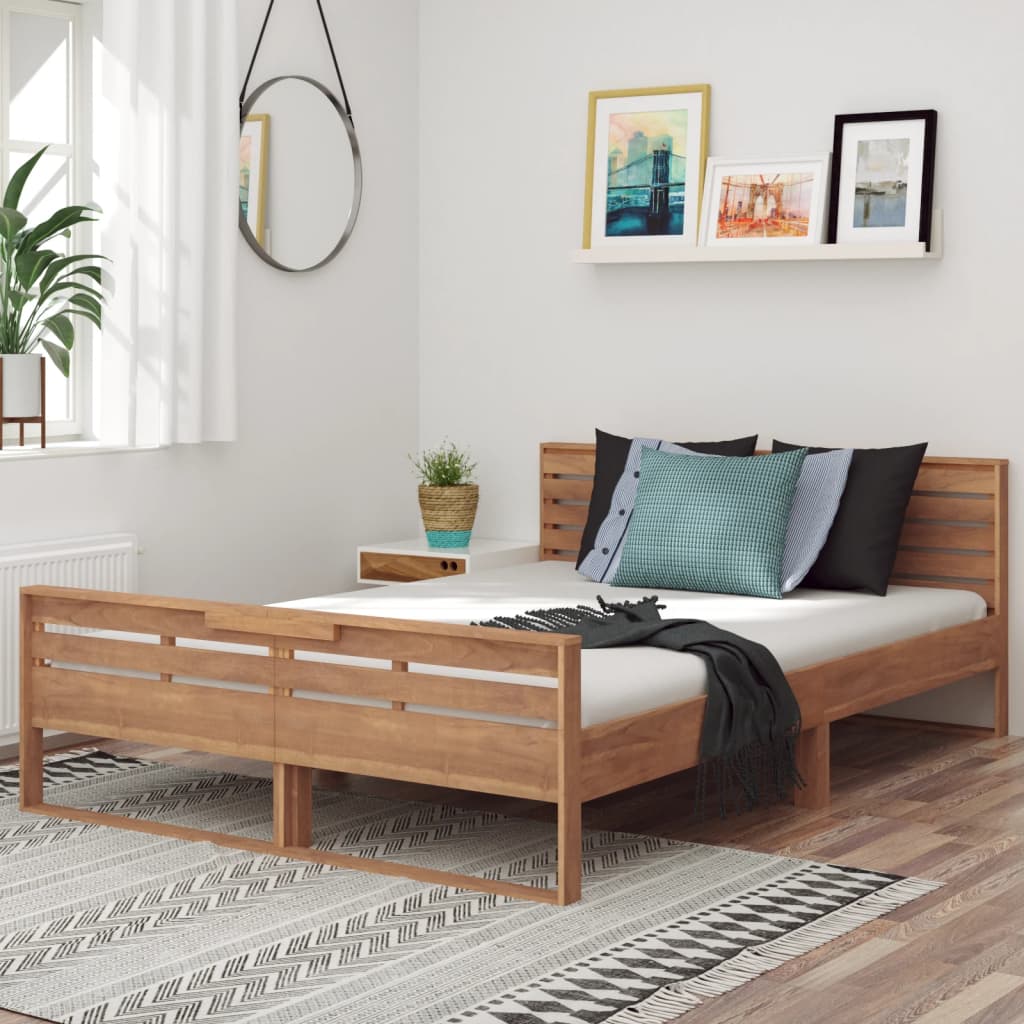 Πλαίσιο Κρεβατιού 140 x 200 εκ. από Μασίφ Ξύλο Teak